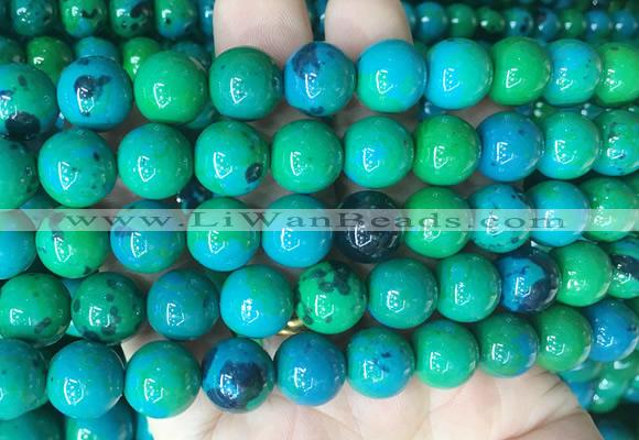 CSBS06 15 inches 12mm round synthetic chrysocolla gemstone beads wholesale