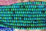 CSBS07 15 inches 4*6mm rondelle synthetic chrysocolla gemstone beads wholesale