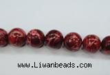 CSE161 15.5 inches 8mm round dyed natural sea sediment jasper beads