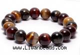 CTB07 7 inches 10mm round tiger eye stretch bracelet wholesale
