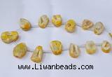 CTD2711 15.5 inches 20*30mm - 35*45mm freeform druzy agate beads