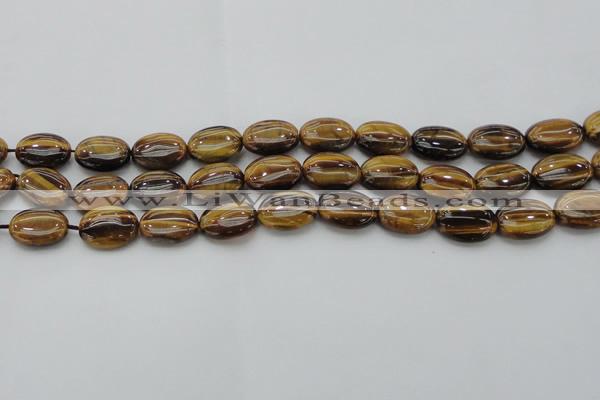 CTE1715 15.5 inches 12*16mm oval yellow tiger eye beads wholesale