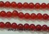 CTG52 15.5 inches 2mm round grade AA tiny red agate beads wholesale