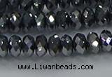 CTZ644 15.5 inches 4*6mm faceted rondelle terahertz beads wholesale