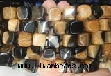 CUBS121 15 inches 12*13mm cube agate gemstone beads wholesale
