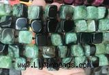 CUBS123 15 inches 12*13mm cube agate gemstone beads wholesale