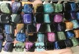 CUBS125 15 inches 12*13mm cube agate gemstone beads wholesale