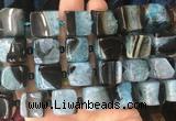 CUBS132 15 inches 14*15mm cube agate gemstone beads wholesale