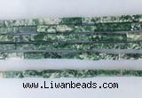 CUBS14 15 inches 4*13mm cuboid Qinghai jade beads wholesale