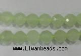 CXJ152 15.5 inches 8mm faceted round New jade beads wholesale