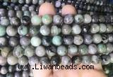 EMBS04 15 inches 10mm round emerald gemstone beads wholesale