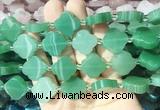 FGBS266 15 inches 18mm four leaf clover green aventurin beads wholesale
