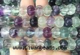 FGBS289 15 inches 9*12mm carved pumpkin fluorite gemstone beads