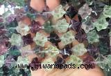 FGBS293 15 inches 10*10mm carved cube fluorite gemstone beads