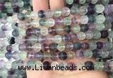FLBS25 15 inches 8mm carved Lotus flower fluorite beads wholesale