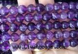 FLBS29 15 inches 8mm round purple fluorite beads wholesale