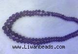 FLBS54 15 inches 6mm - 12mm round purple fluorite beads wholesale