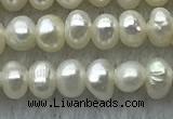 FWP09 14.5 inches 2.5mm - 3mm potato white freshwater pearl strands