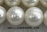 FWP129 15 inches 10mm - 11mm potato white freshwater pearl strands