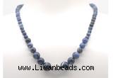 GMN7314 sodalite graduated beaded necklace & bracelet set
