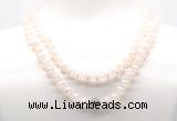 GMN8000 18 - 36 inches 8mm, 10mm white Tibetan agate 54, 108 beads mala necklaces