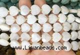 HGBS127 15 inches 12mm faceted heart white moonstone beads wholesale