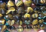 HGBS140 15 inches 15mm heart Yellow tiger eye beads wholesale