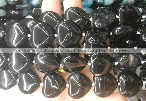 HGBS152 15 inches 20*20mm heart Agate gemstone beads wholesale