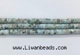 LRBS19 15 inches 4*8mm heishi larimar gemstone beads wholesale