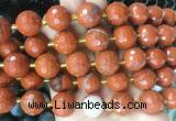 LSBS08 15 inches 16mm faceted round red jasper beads wholesale