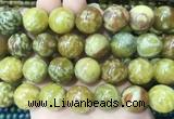 LSBS100 15 inches 16mm round dragon blood jade gemstone beads wholesale