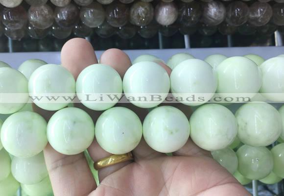 LSBS1012 15 inches 22mm round lemon turquoise gemstone beads wholesale