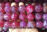 LSBS155 15 inches 20mm faceted round agate gemstone beads wholesale