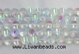 LSBS157 15 inches 16mm round synthetic moonstone gemstone beads wholesale