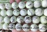 LSBS166 15 inches 20mm round Lemon turquoise beads wholesale