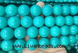 LSBS182 15 inches 18mm round green howlite turquoise beads wholesale