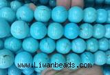 LSBS189 15 inches 18mm round blue howlite turquoise beads wholesale