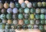 LSBS196 15 inches 16mm round india agate gemstone beads wholesale