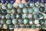 LSBS197 15 inches 16mm round tree agate gemstone beads wholesale