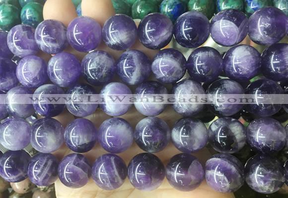LSBS201 15 inches 16mm round amethyst gemstone beads wholesale