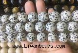 LSBS204 15 inches 16mm round dalmatian gemstone beads wholesale