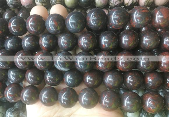 LSBS208 15 inches 16mm round brecciated jasper gemstone beads wholesale