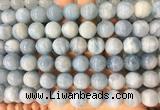 LSBS233 15 inches 14mm round aquamarine gemstone beads wholesale