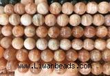 LSBS234 15 inches 14mm round golden sunstone gemstone beads wholesale