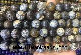 LSBS242 15 inches 14mm round ocean agate gemstone beads wholesale