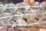 LSBS250 7.5 inches 22*30mm - 25*35mm nuggets white crystal gemstone beads wholesale