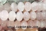 LSBS255 15 inches 20*28mm - 22*30mm rondelle rose quartz gemstone beads wholesale