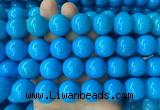 LSBS283 15 inches 18mm round dark blue howlite turquoise gemstone beads wholesale