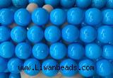 LSBS284 15 inches 20mm round dark blue howlite turquoise gemstone beads wholesale