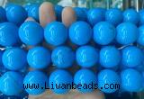 LSBS285 15 inches 22mm round dark blue howlite turquoise gemstone beads wholesale